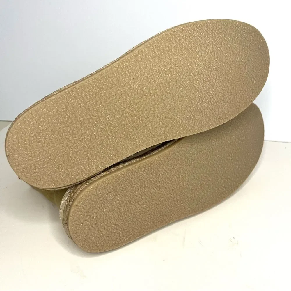 Free People Menorca‎ Lace Up Boots in Tan Canvas, Size 8 NIB - Picture 9 of 10